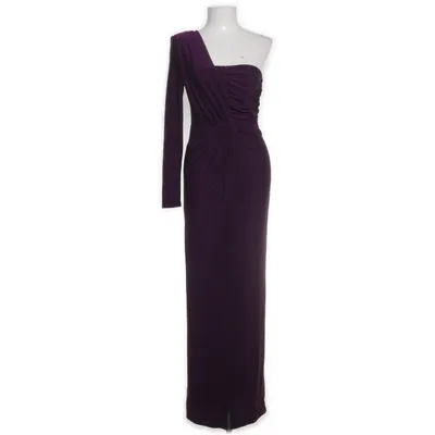 Maxi jurk (Zwart, Lila) van By Swan Paris Elastaan, Polyester, Viscose