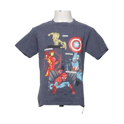 T-shirt (Blå, Rød, Flerfarvet) fra Marvel Bomuld, Polyester
