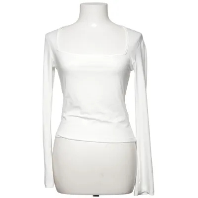 Langærmet t-shirt (Hvid) fra Missay Elastan, Polyester