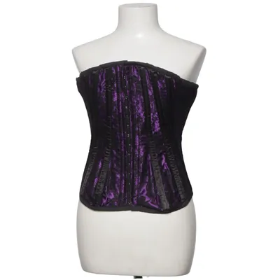 Korset (Lila, Zwart) van Burlesk Katoen, Polyester