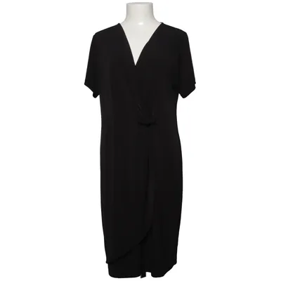 Wrap dress (Black) from Antea Elastane, Polyester