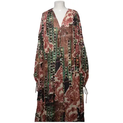 Kaftankjole (Brun, Flerfarvet) fra H&M Studio Bomuld, Viscose