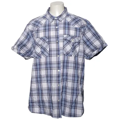 Short sleeve shirt (Blue, White) from J.F.K Cotton