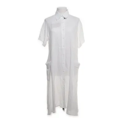 Shirt dress (White) from Morghy Art Stylist Cotton, Linen, Viscose