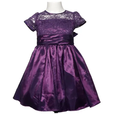 Flower girl dress (Purple) from Lisa Lee Acetate, Polyester