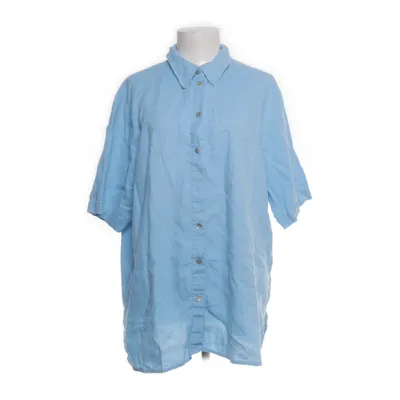 Short sleeve shirt (Blue) from Ulla Popken Linen