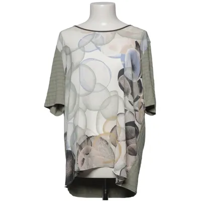 Top (Green, Multicolored) from Samoon Elastane, Polyester, Viscose