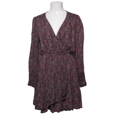 Wrap dress (Red, Multicolored) from Lovie&Co Elastane, Polyester, Viscose