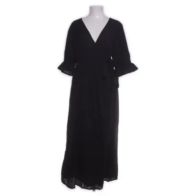 Wrap dress (Black) from Daughters of India Cotton