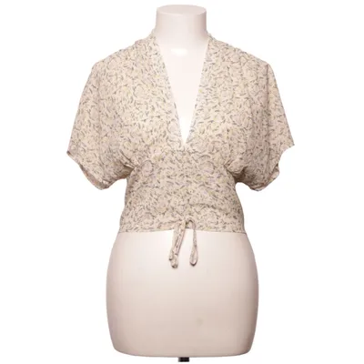 Blouse portefeuille (Beige, Multicolore) de Edited Polyester recyclé