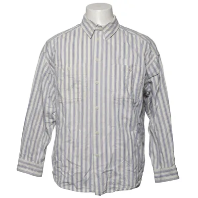 Shirt (Blue, White) from Leslie Fay Cotton