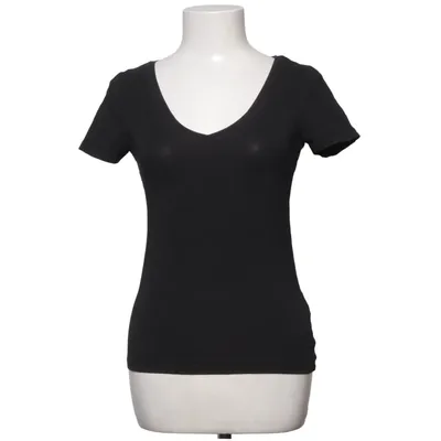 T-shirt (Svart) från H&M Basic Bomull, Elastan