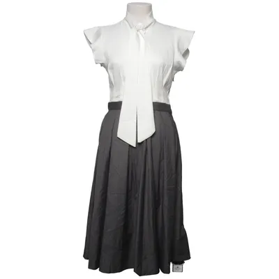 Klänning (Vit, Grå) från Retro Stage Polyester