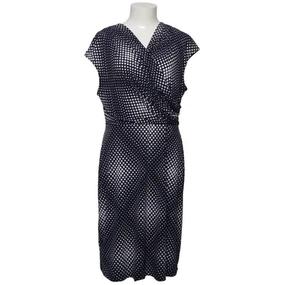 Jurk (Blauw, Wit) van Uttam Boutique Elastaan, Polyester