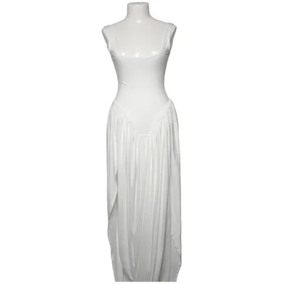 Långklänning (Vit) från Sunfere Elastan, Polyester
