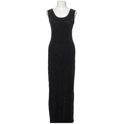 Maxi dress (Black, Silver) from Sisters Point Elastane, Metallic fiber, Polyamide