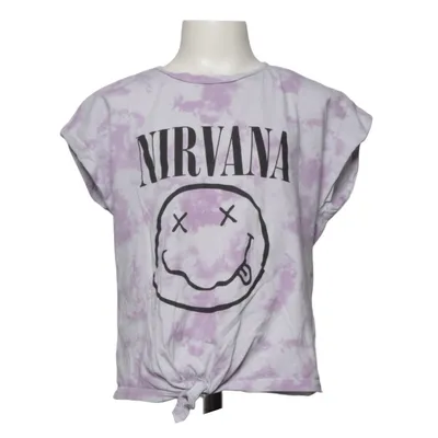 T-shirt (Violet, Blanc) de Nirvana Coton