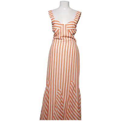 Maxi jurk (Oranje, Wit) van ASOS Design Polyester