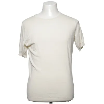 T-shirt (Weiß) von John Smedley Baumwolle, Wolle