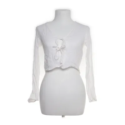 Boléro (Blanc) de Pull & Bear Coton, Lin, Viscose