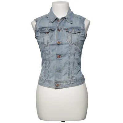 Spijker gilet (Blauw) van & NOW Katoen, Elastaan