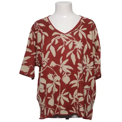 Top (Red, Beige) from Peruvian Connection Cotton