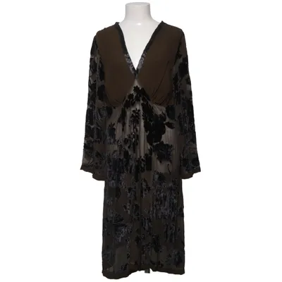 Dress (Brown, Black) from Tone Barker Silk Silk, Viscose