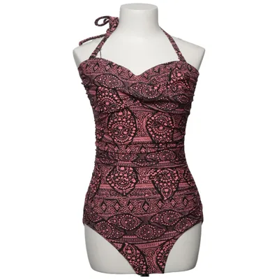 Badpak (Roze, Zwart) van Beach Wave Elastaan, Polyamide