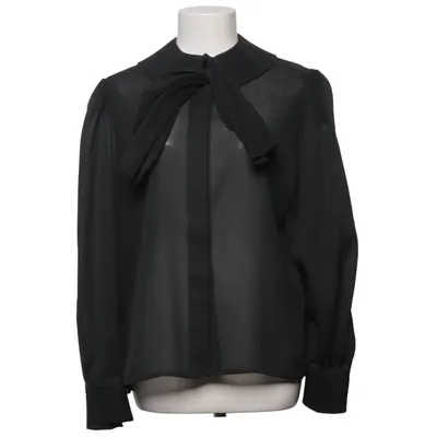 Knytblus (Svart) från Almia Polyester