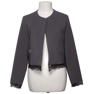 Blazer (Grå, Sort) fra Risskio Elastan, Polyester