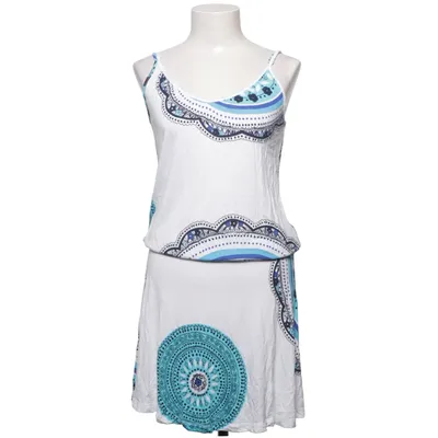 Dress (White, Blue) from Beach Time Viscose