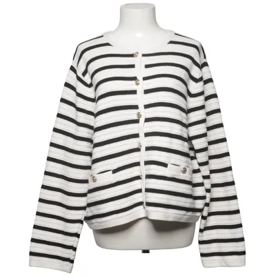 Cardigan (Hvid, Sort) fra Holly & Whyte by Lindex Akryl, Bomuld