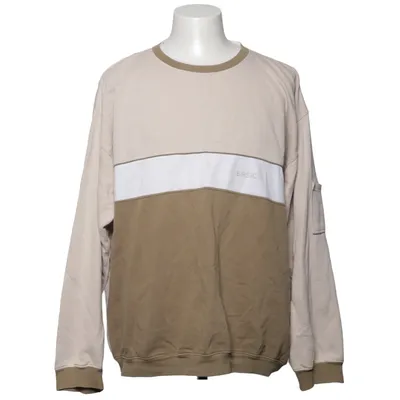 Collegetröja (Beige, Vit, Grön) från Team Bomull