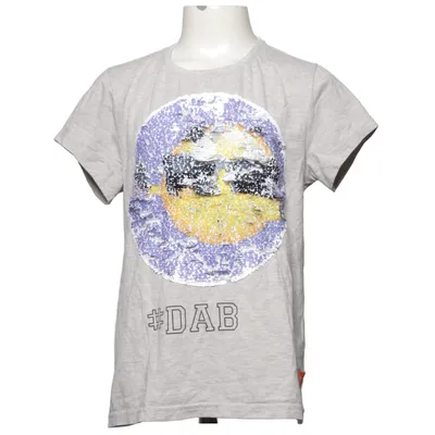 T-shirt (Grå, Flerfarvet) fra Emoji Bomuld, Elastan, Polyester