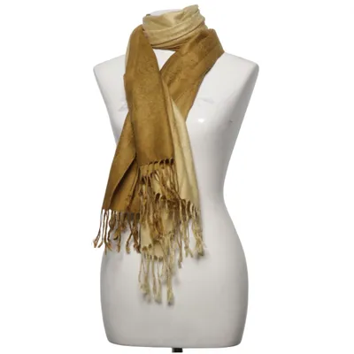 Scarf (Yellow, Beige) from Pashmina Cashmere, Silk