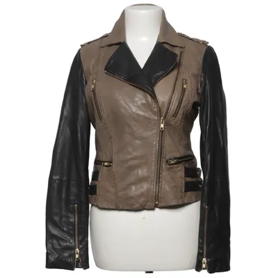 Bikerjacka (Brun, Svart) från Oui Skinn, Polyester