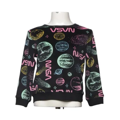 Sweatshirt (Noir, Multicolore) de Nasa Élasthane, Polyester