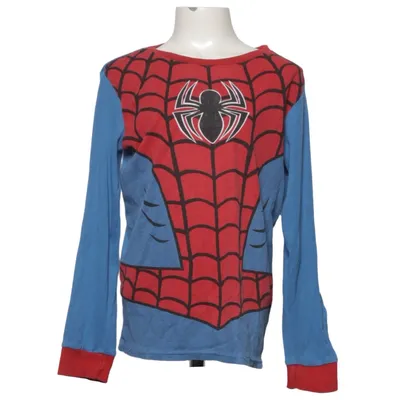 Langærmet t-shirt (Blå, Rød, Flerfarvet) fra H&M x Marvel Bomuld