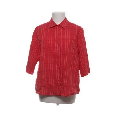 Kortärmad skjorta (Röd, Vit) från Elton Bomull, Polyester