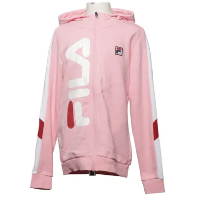 Hoodie (Pink, White, Red) from Fila Cotton, Elastane, Polyester