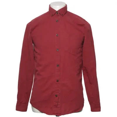 Buttondownskjorte (Rød) fra Vailent Pure Bomuld, Polyester