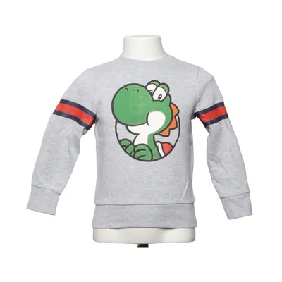 Sweatshirt (Gris, Multicolore) de Super Mario Coton, Polyester