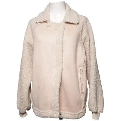 Veste en peau de mouton retournée (Beige) de Dazy Polyester