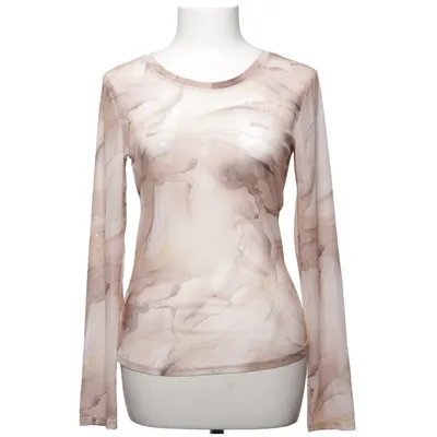 Top (Beige, Bruin) van Marta du Chateau Elastaan, Polyester, Viscose