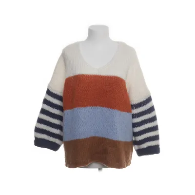 Sweater (White, Multicolored) from Me369 Acrylic, Mohair, Nylon, Wool