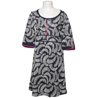 Jurk (Blauw, Wit) van Margot Katoen, Elastaan, Polyester