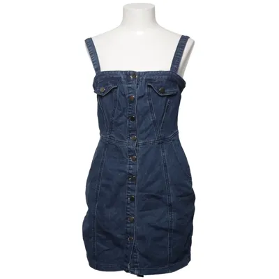 Robe en jean (Bleu) de Allegra K Coton, Élasthane, Polyester