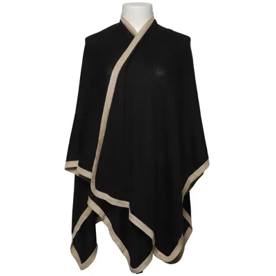 Poncho (Schwarz, Beige) von Åhléns Acryl