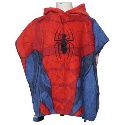 Badcape (Röd, Blå, Flerfärgad) från Marvel Spiderman Bomull
