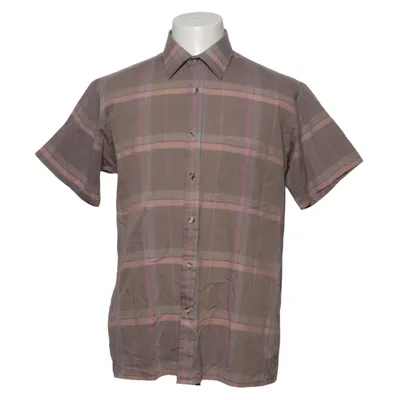Kurzarmhemd (Braun, Pink) von The Fox Collection Baumwolle, Polyester